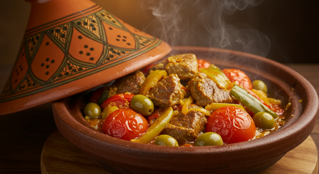 Aventures culinaires : découvrir le tajine marocain et ses épices envoûtantes