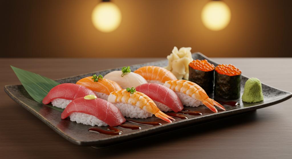 Les aventures culinaires : explorer les saveurs du monde avec un plat de sushi japonais