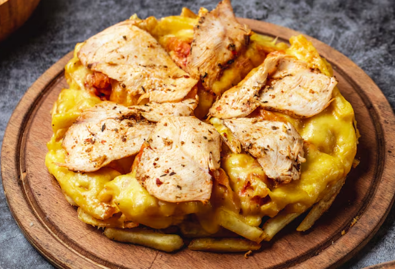 Poutines de poulet frit